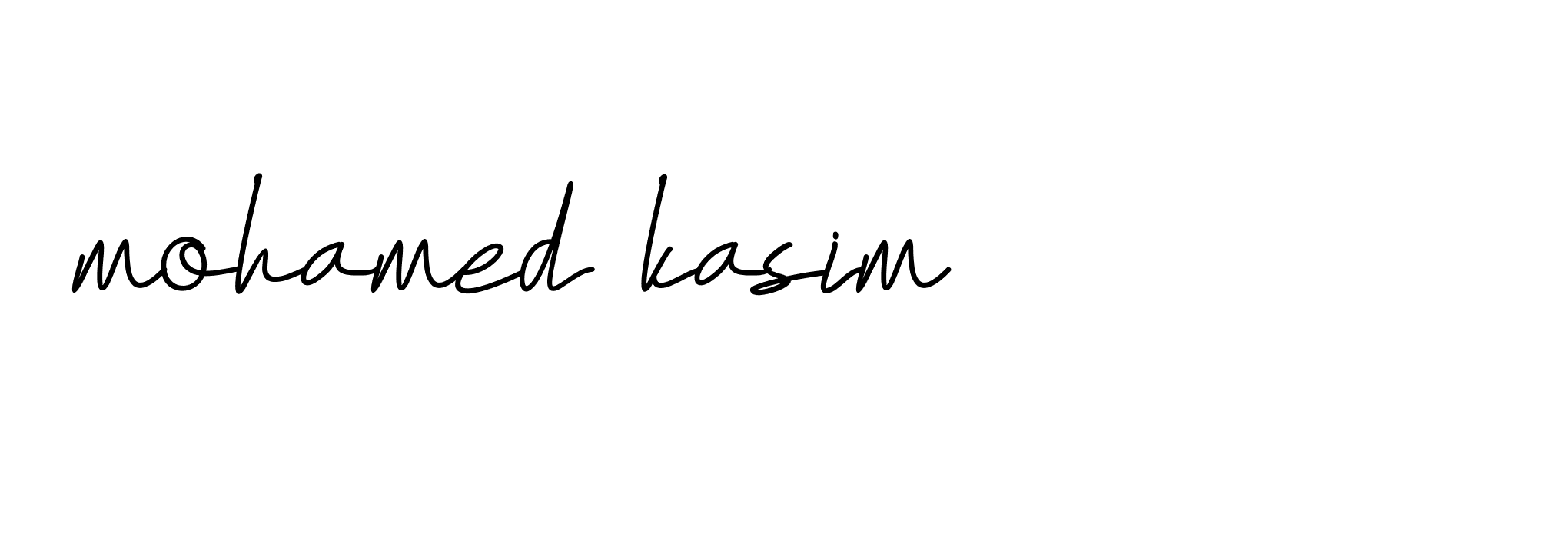 Signature of mohamed-kasim