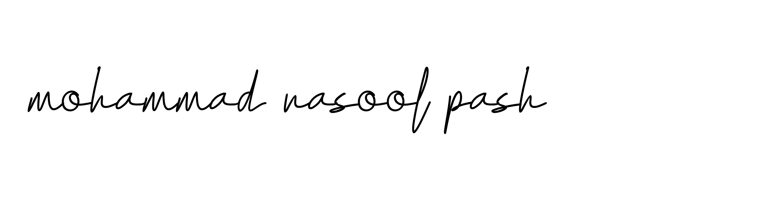 Signature of mohammad-rasool-pash