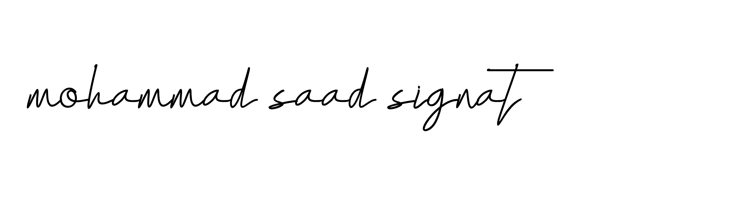 Signature of mohammad-saad-signat