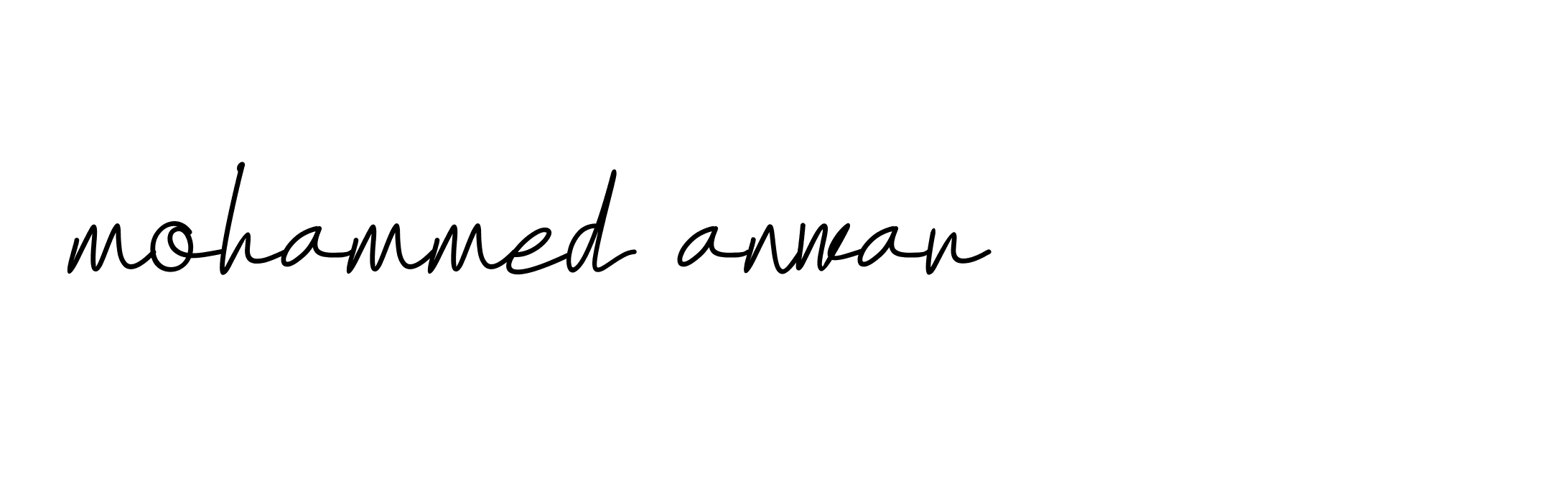 Signature of mohammed-anwar