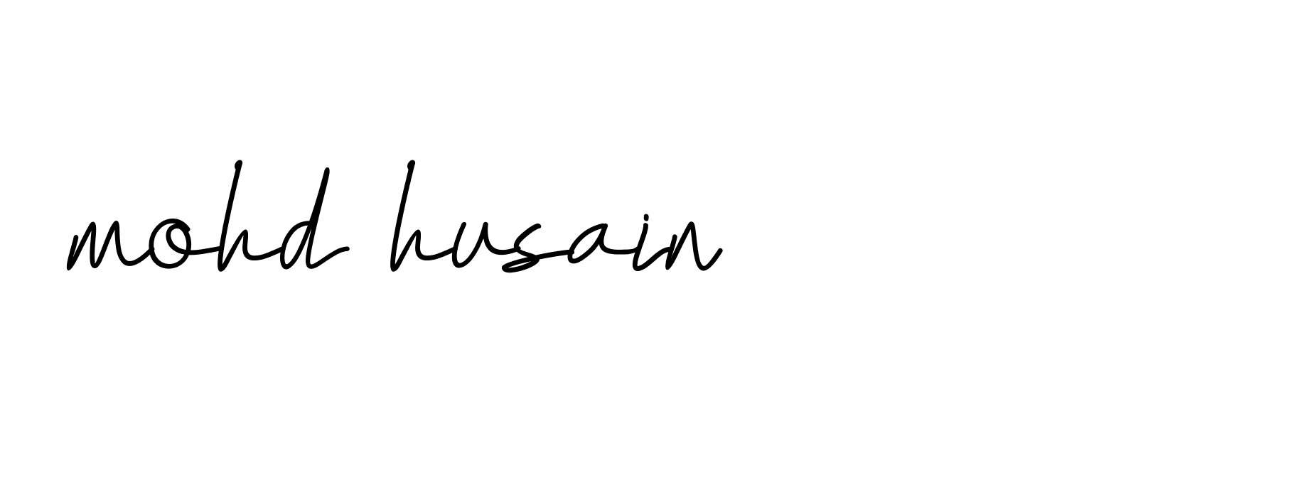 Signature of mohd-husain