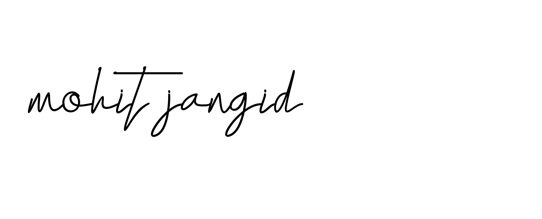 Signature of mohit-jangid