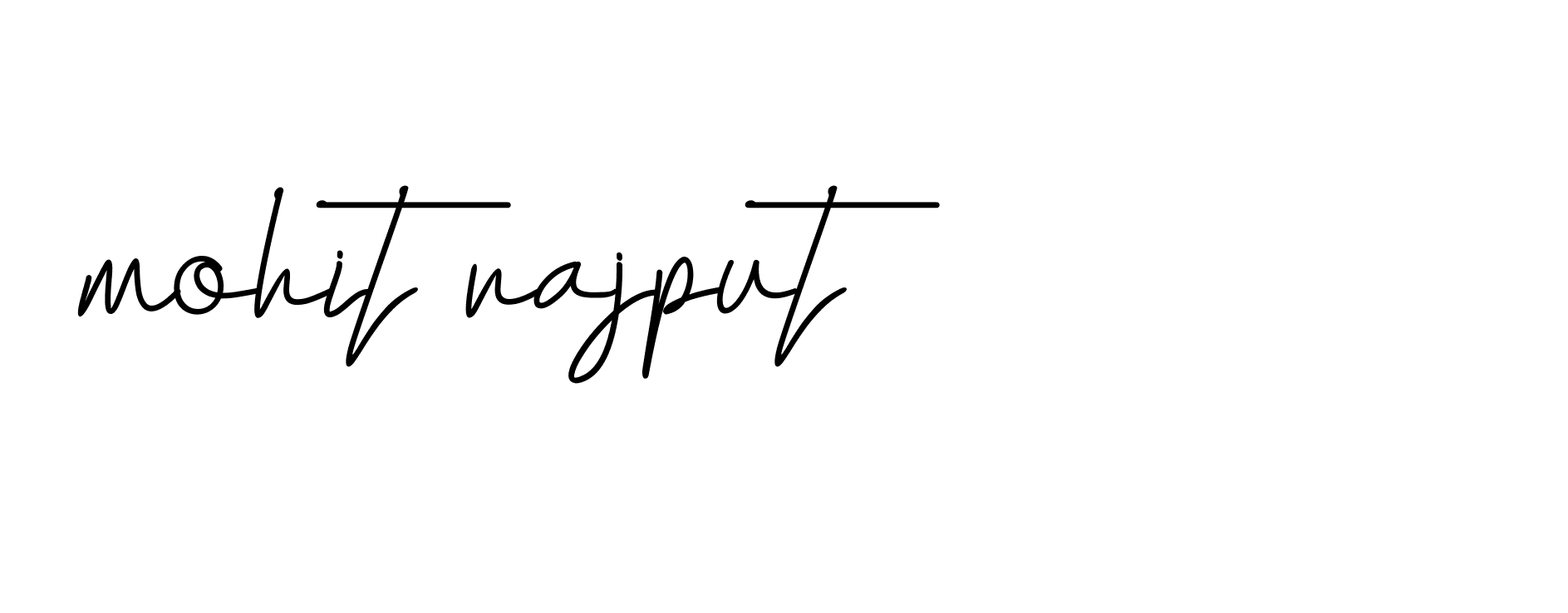 Signature of mohit-rajput-