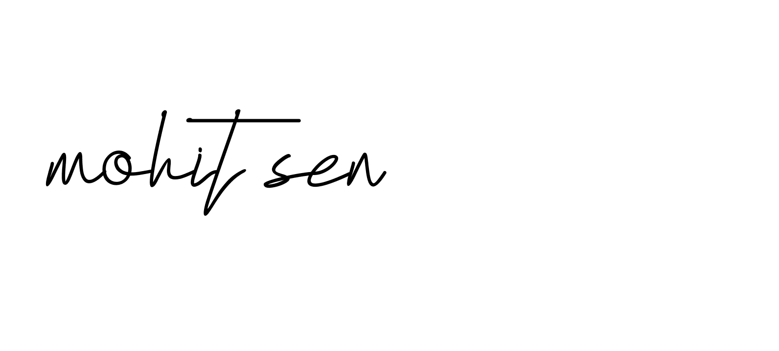 Signature of mohit-sen