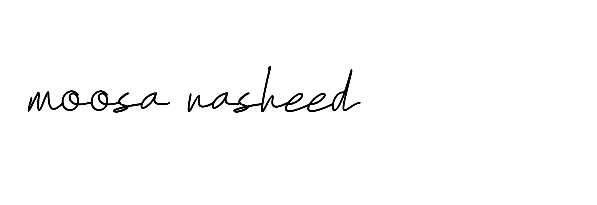 Signature of moosa-rasheed