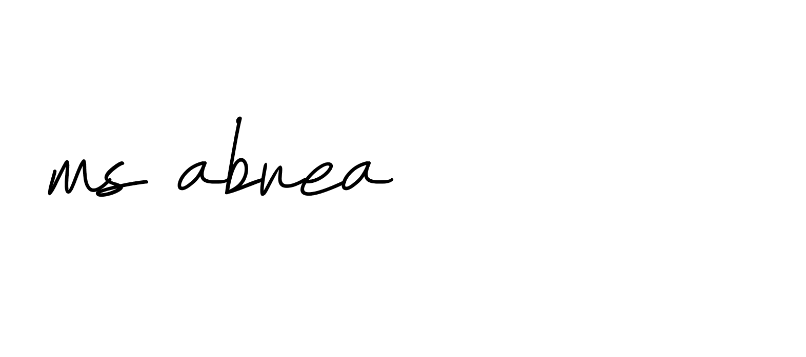 Signature of ms-abrea