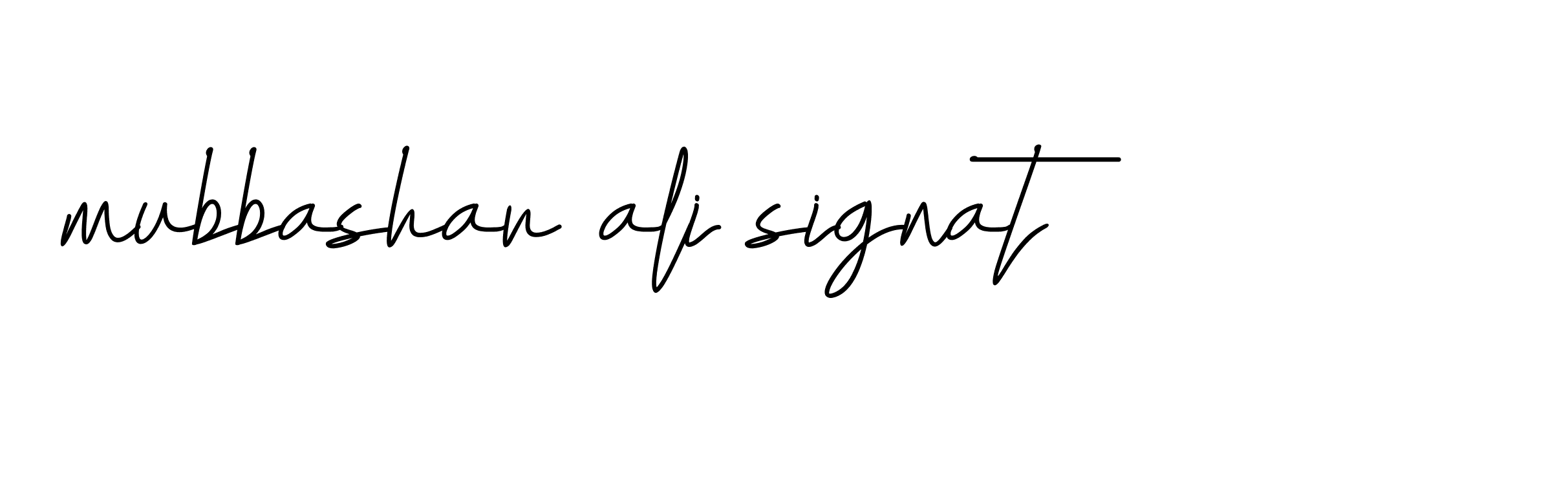 Signature of mubbashar-ali-signat