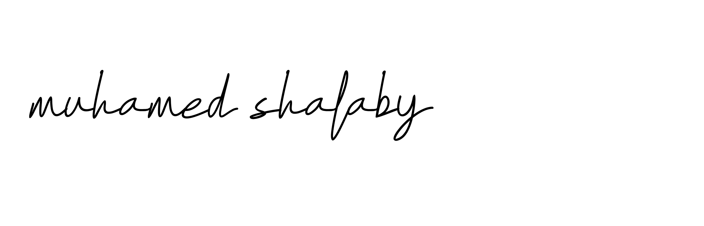 Signature of muhamed-shalaby-