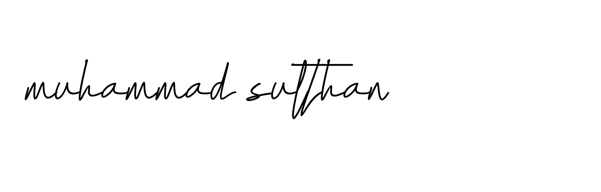 Signature of muhammad-sulthan