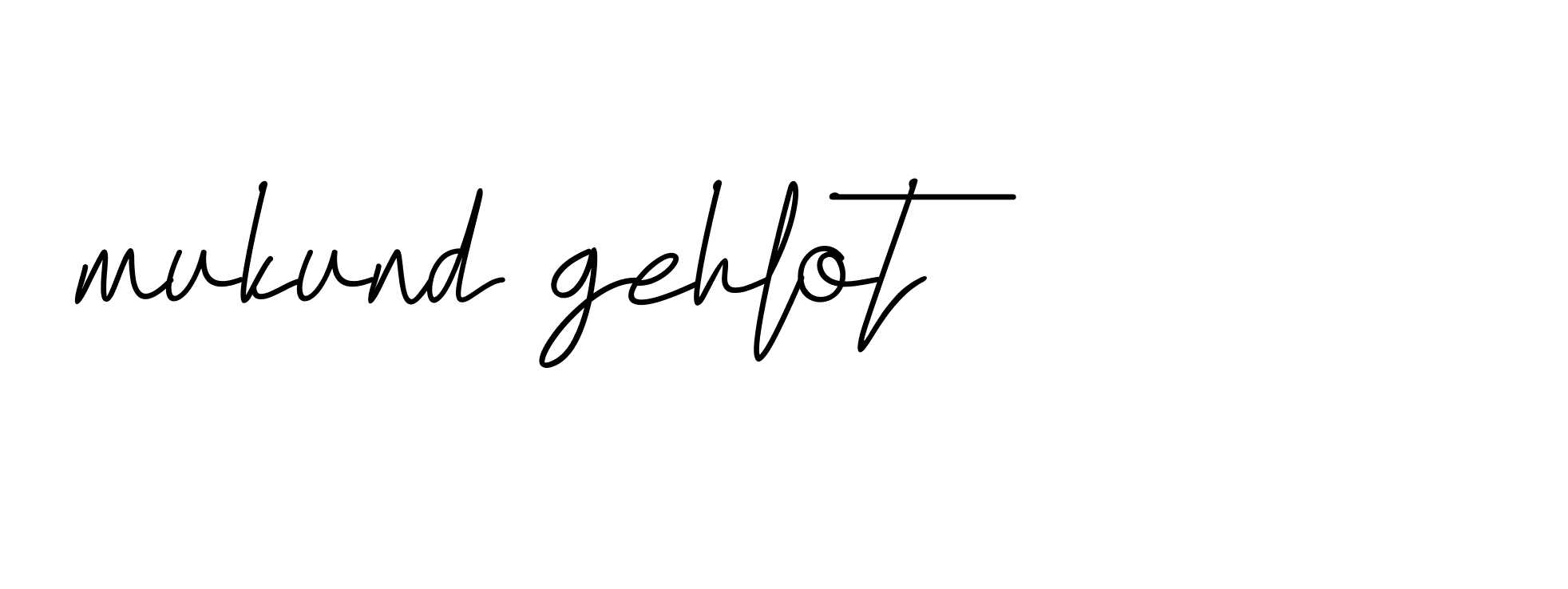 Signature of mukund-gehlot