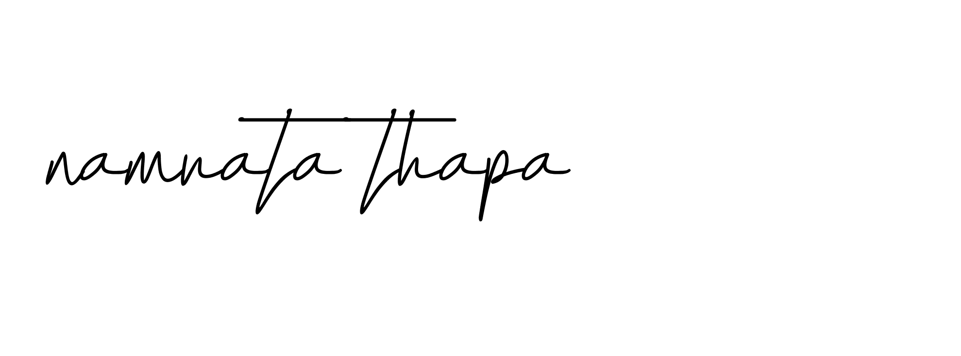 Signature of namrata-thapa