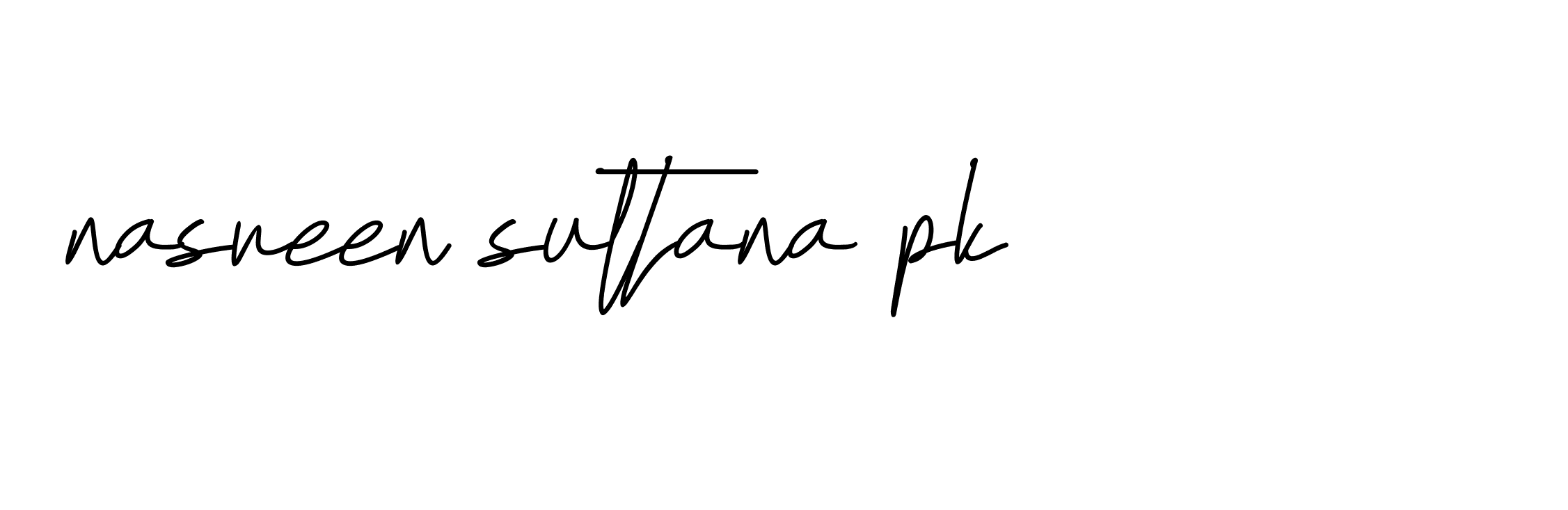 Signature of nasreen-sultana-pk