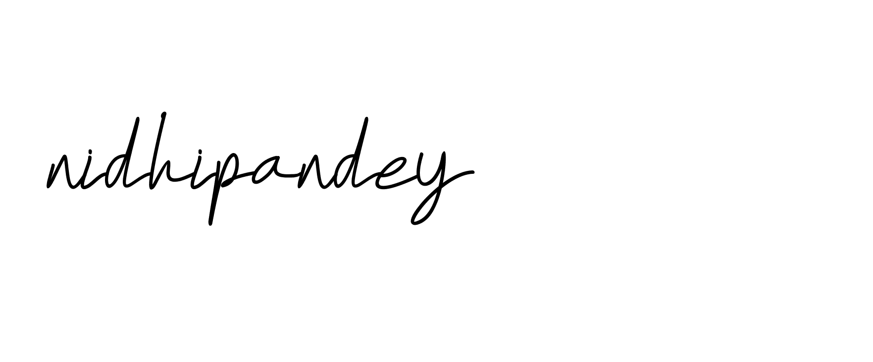 Signature of nidhipandey