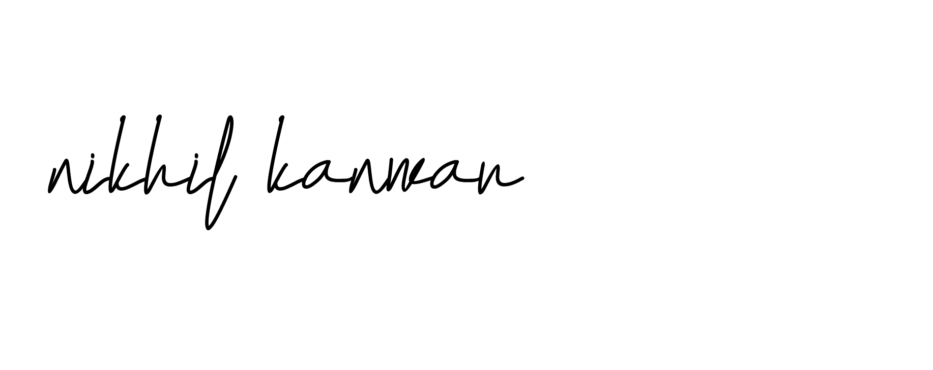 Signature of nikhil-kanwar