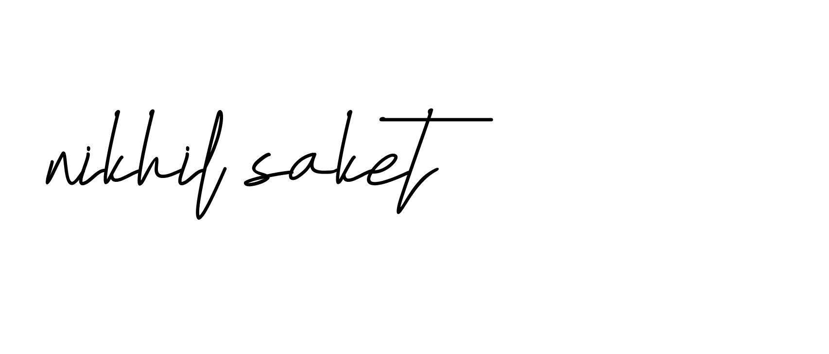 Signature of nikhil-saket