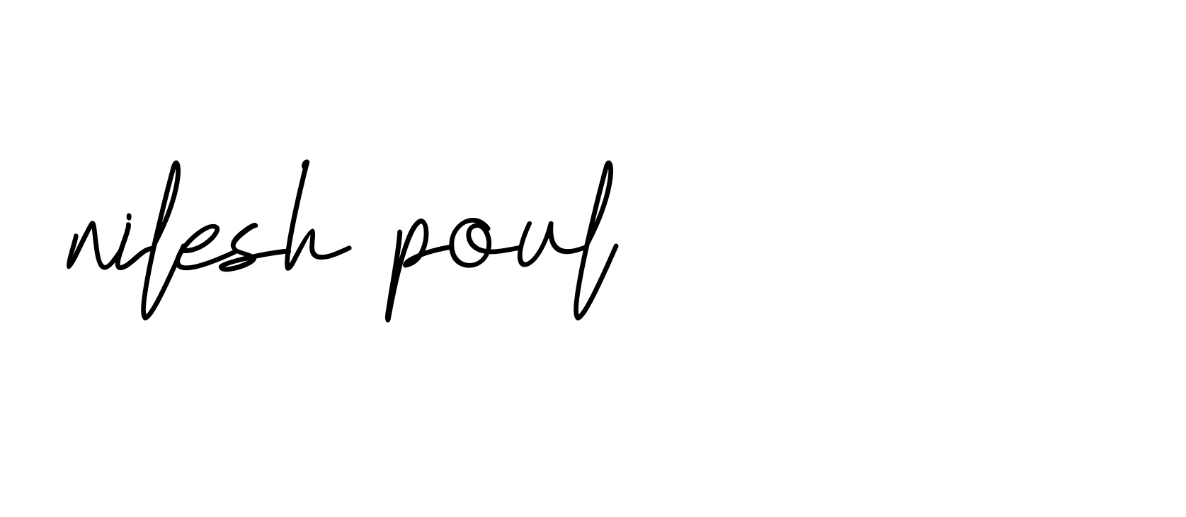 Signature of nilesh-poul