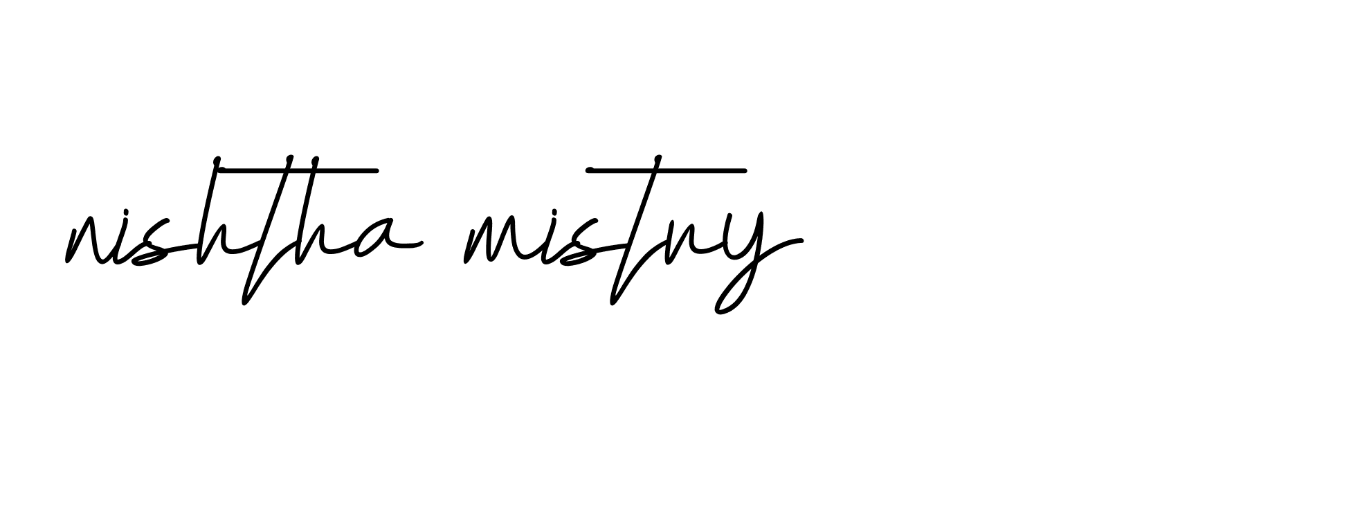 Signature of nishtha-mistry