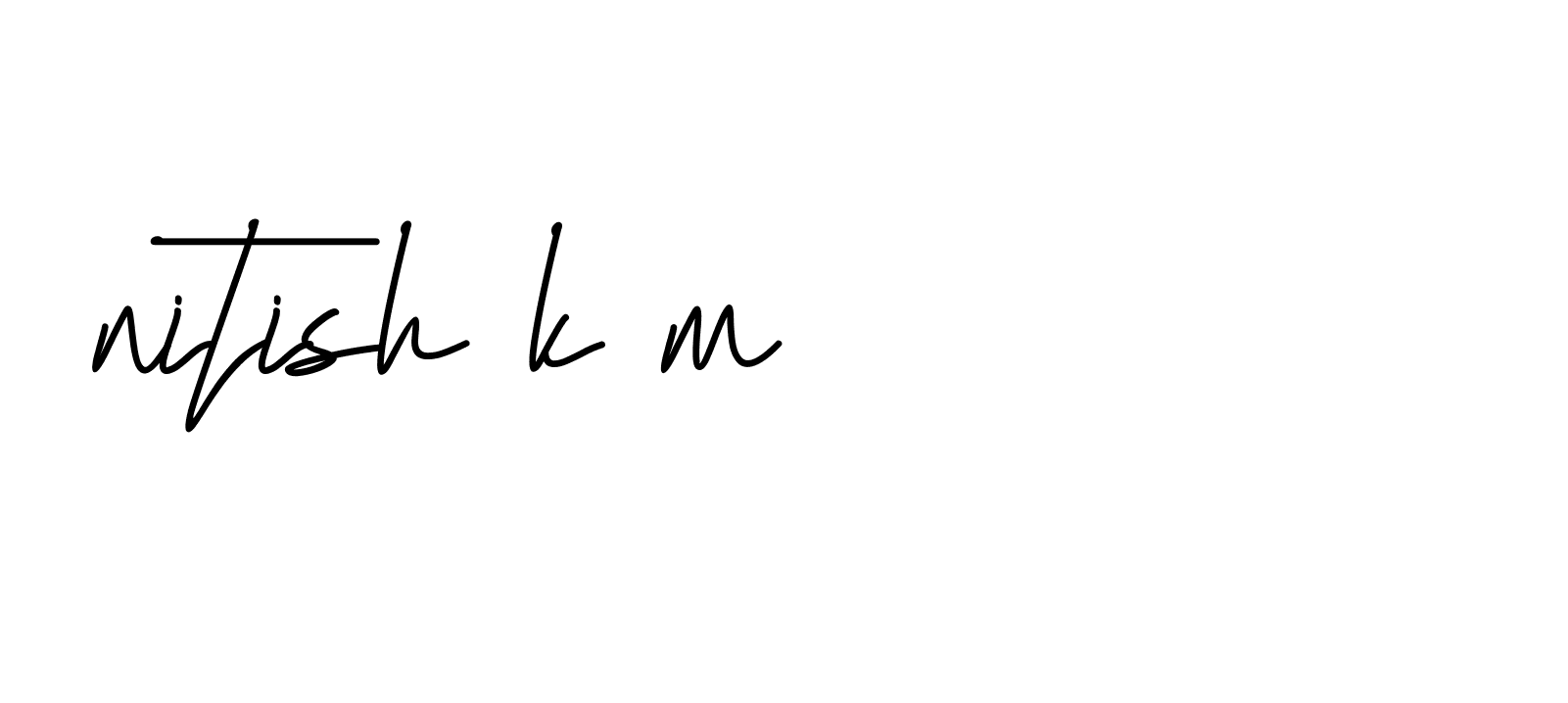 Signature of nitish-k-m