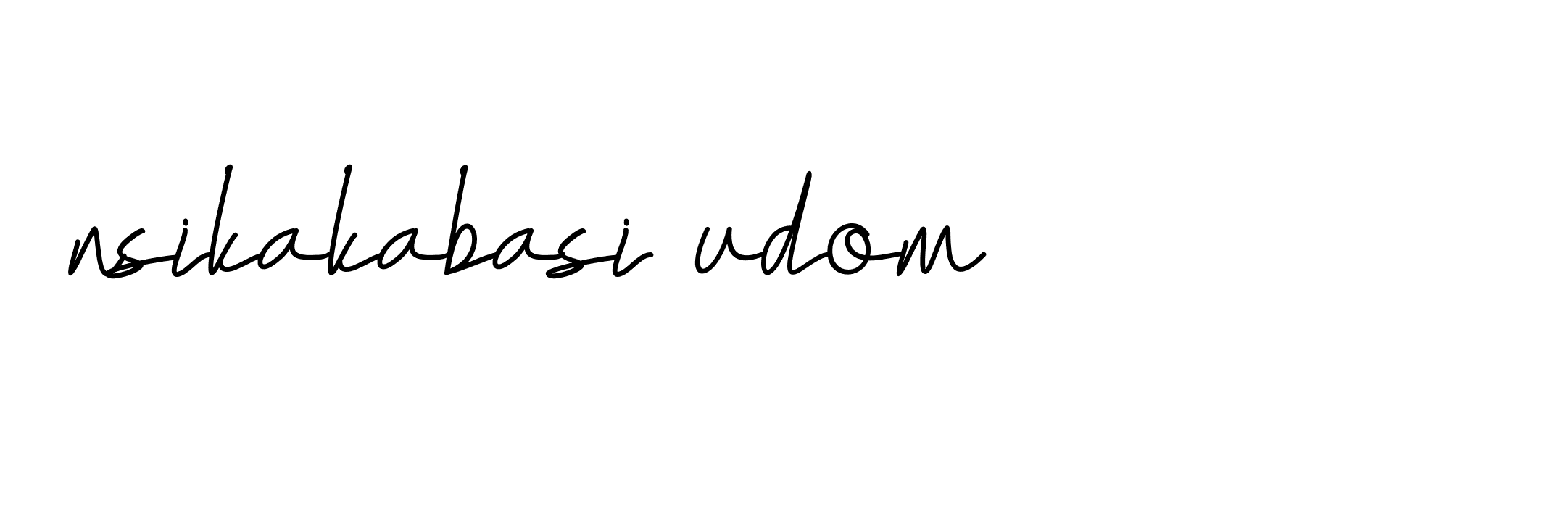 Signature of nsikakabasi-udom