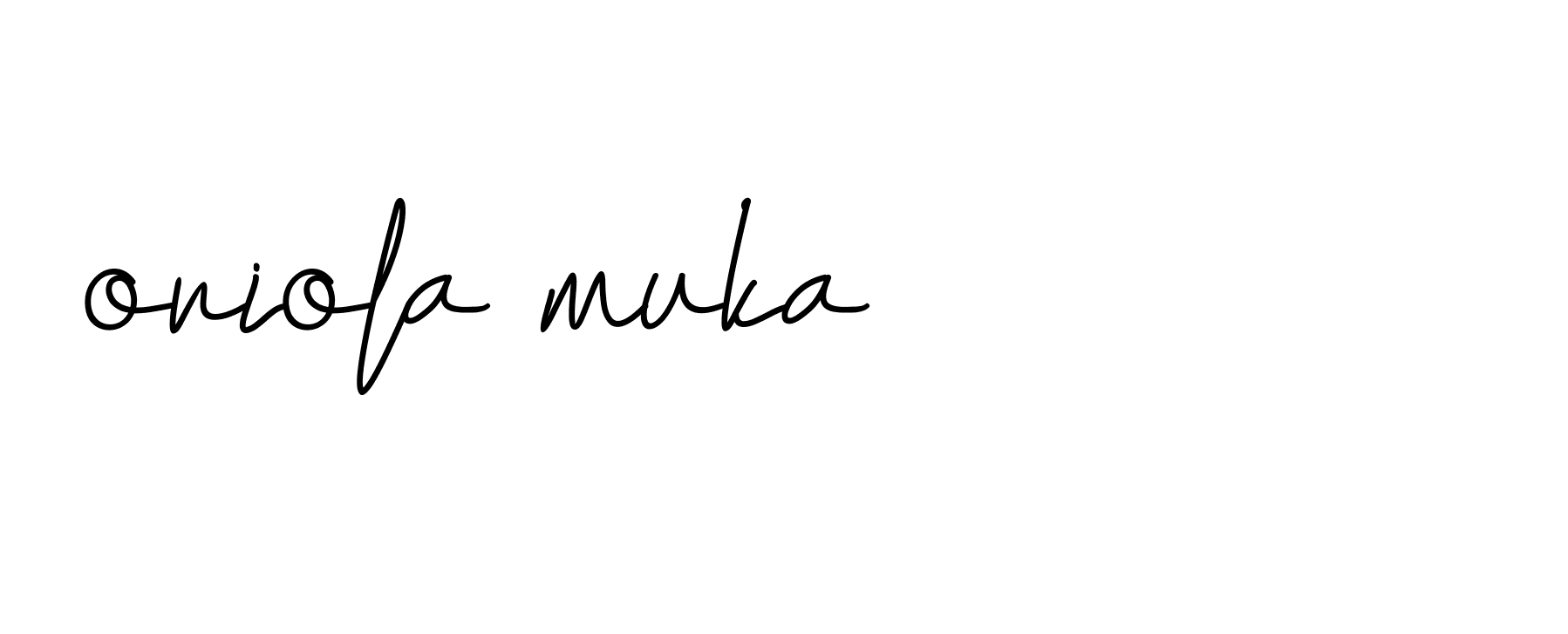 Signature of oriola-muka