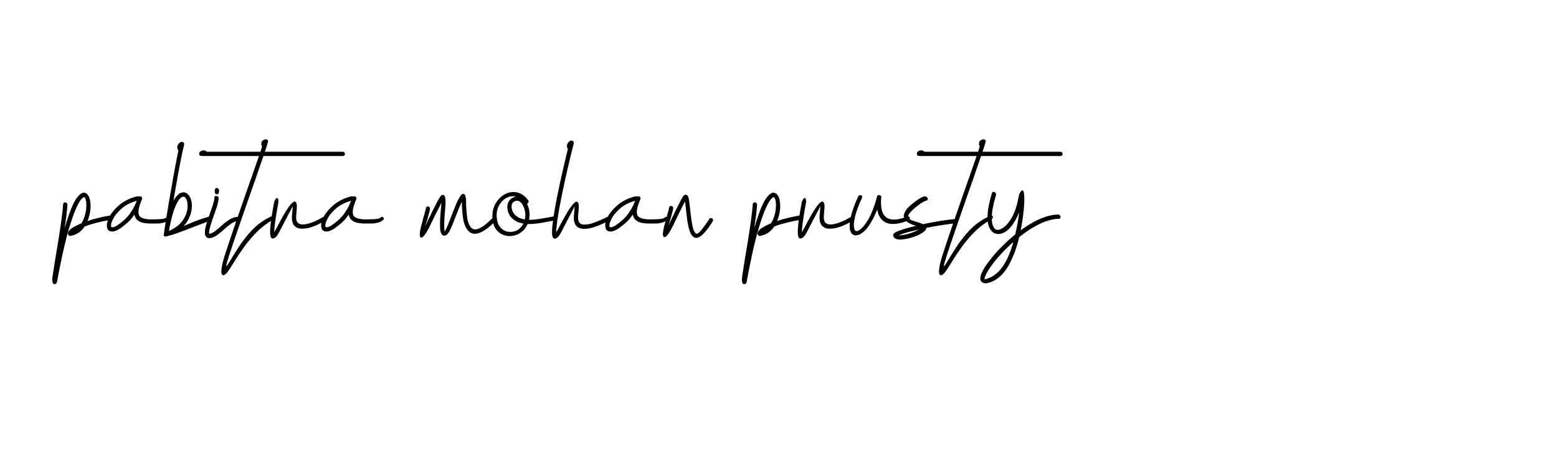 Signature of pabitra-mohan-prusty