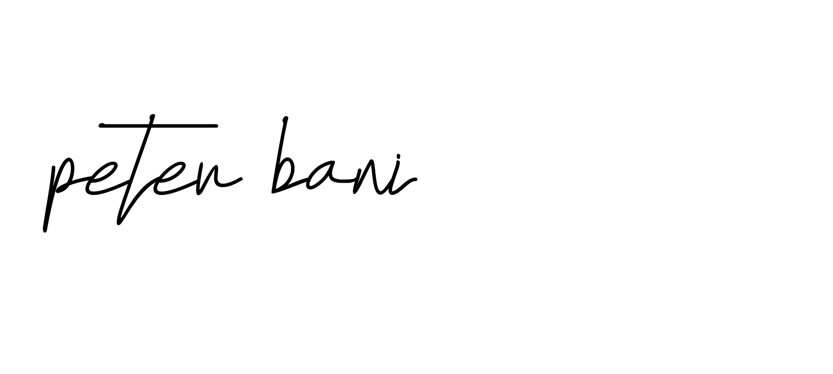 Signature of peter-bani