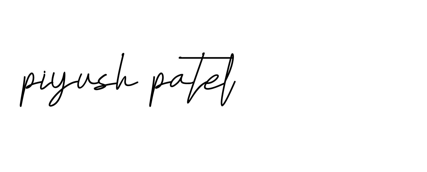 Signature of piyush-patel