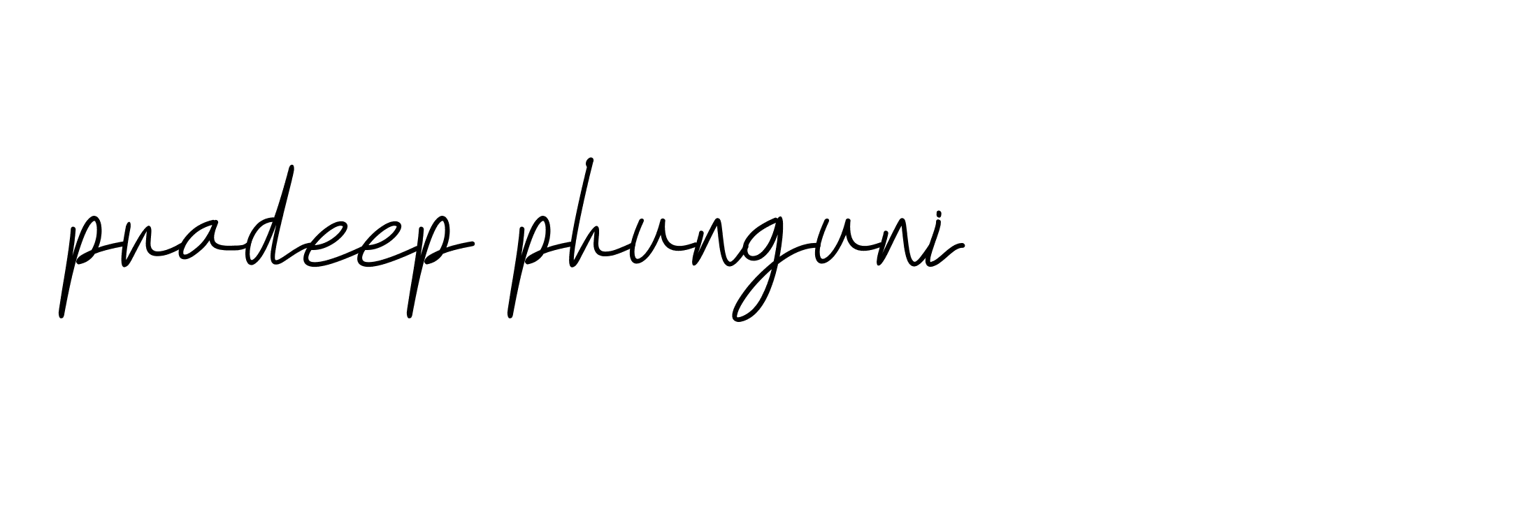 Signature of pradeep-phunguni