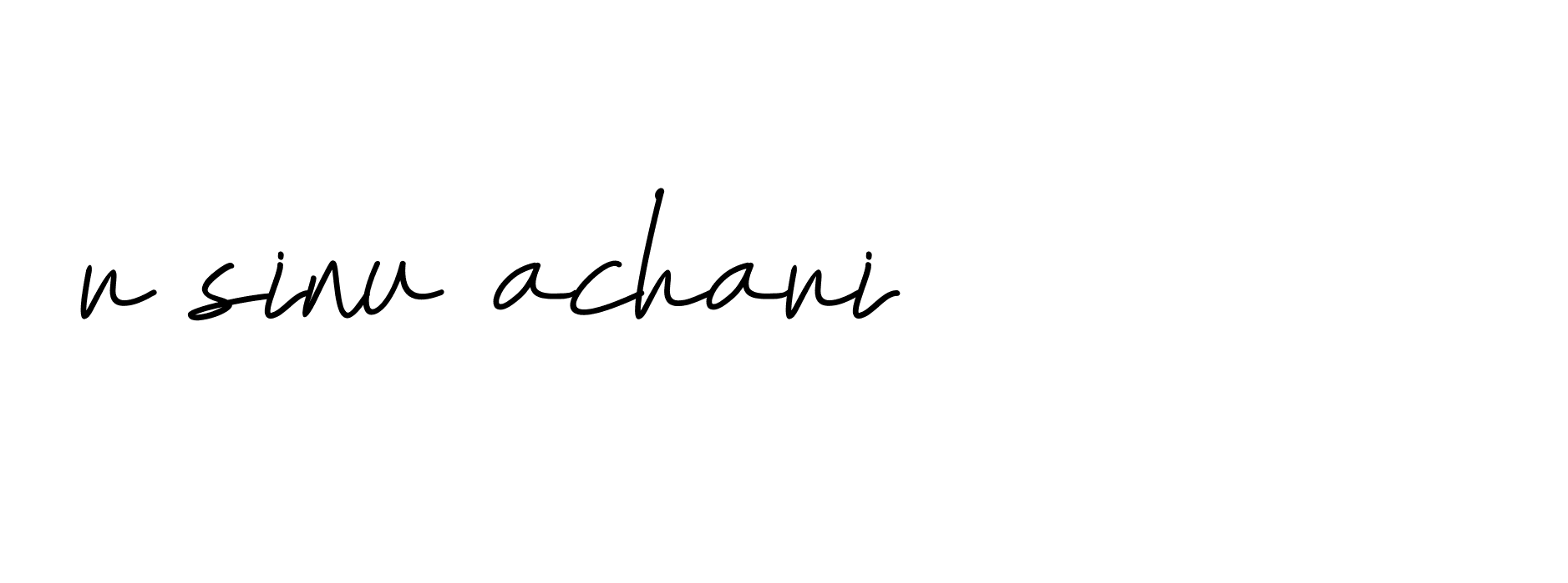 Signature of r-sinu-achari