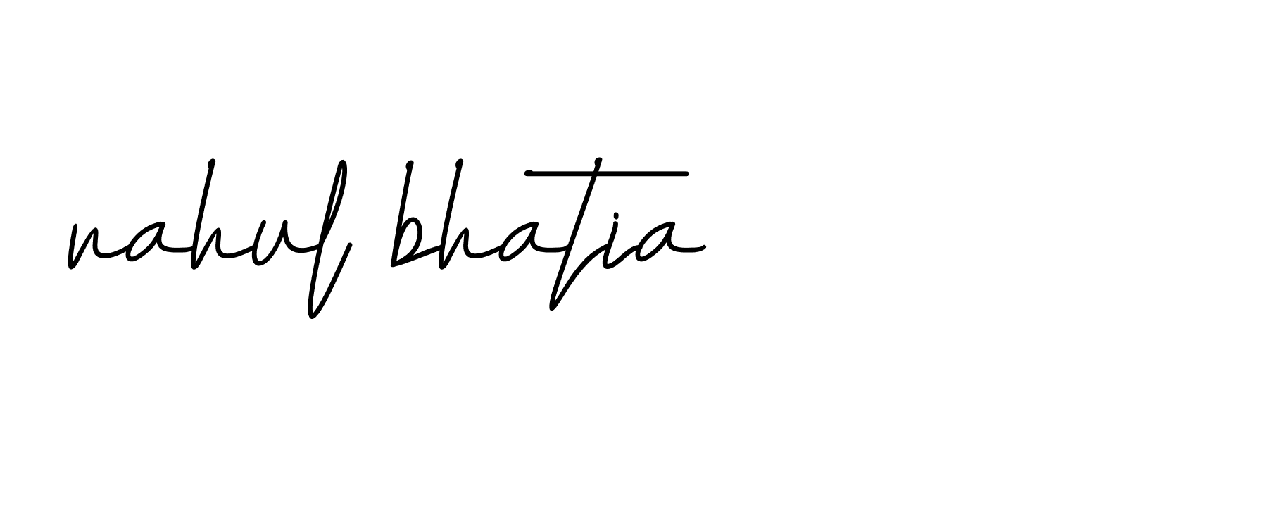 Signature of rahul-bhatia