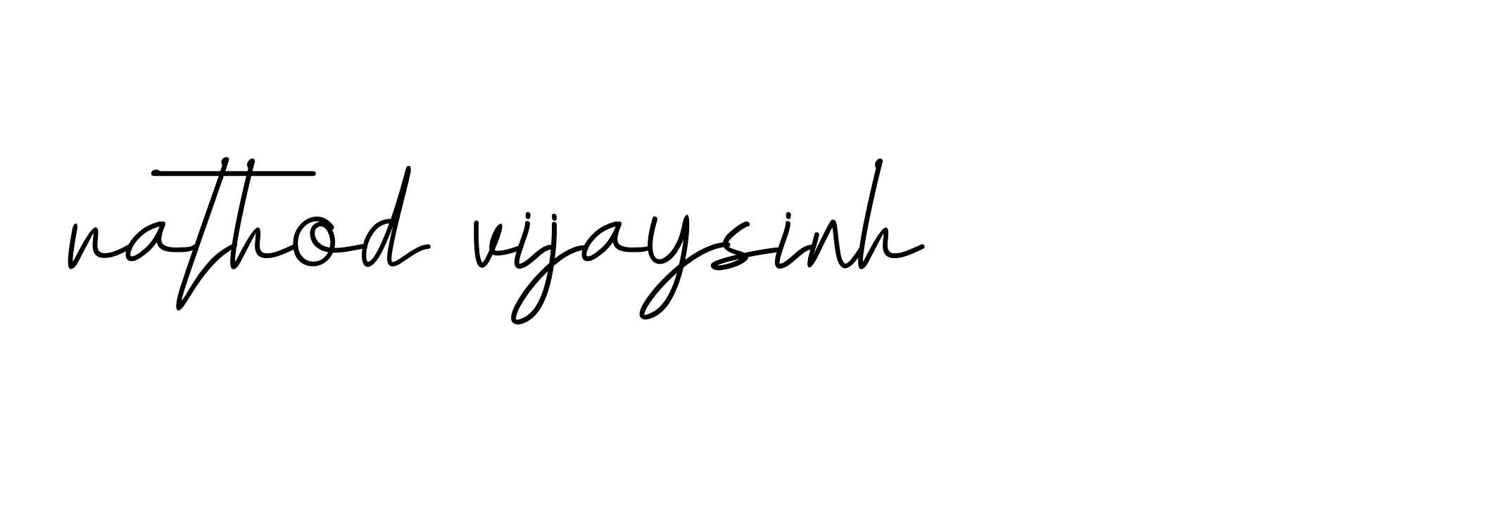 Signature of rathod-vijaysinh