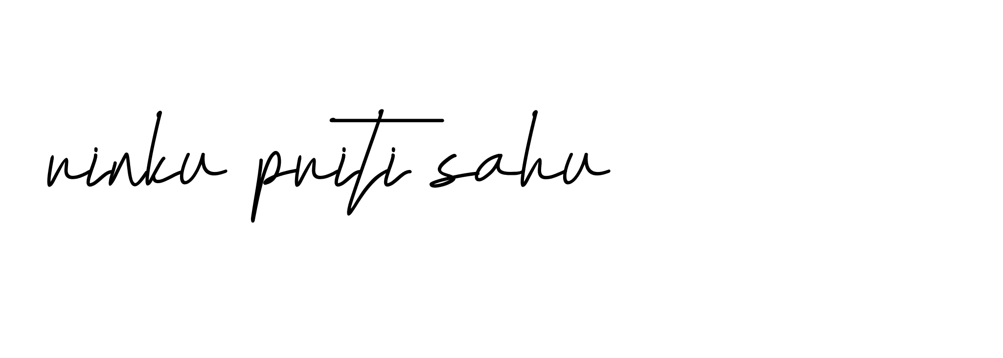 Signature of rinku-priti-sahu