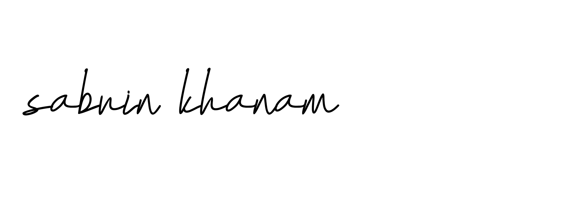 Signature of sabrin-khanam