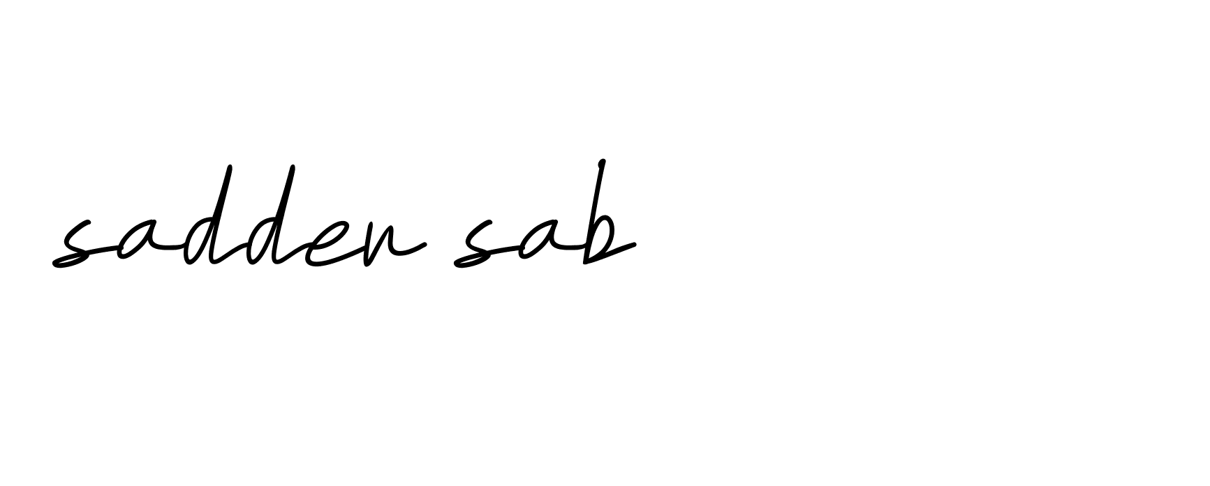 Signature of sadder-sab