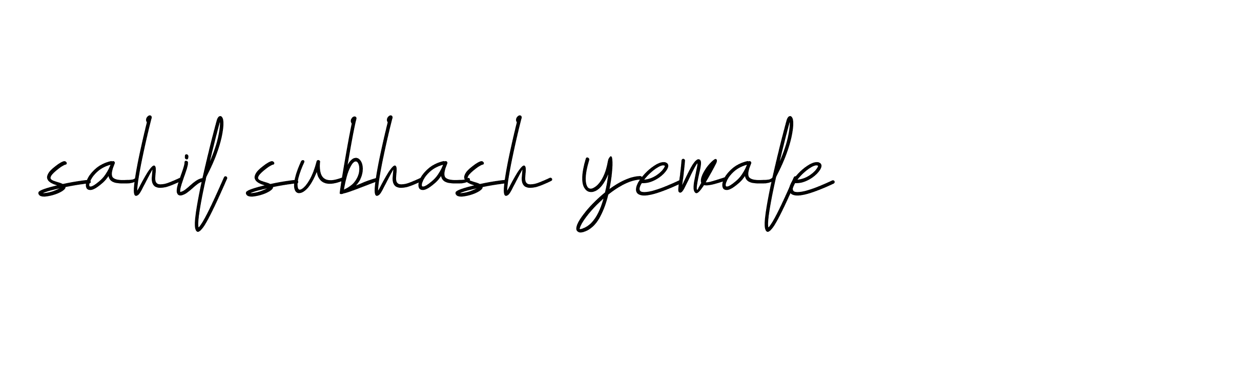 Signature of sahil-subhash-yewale