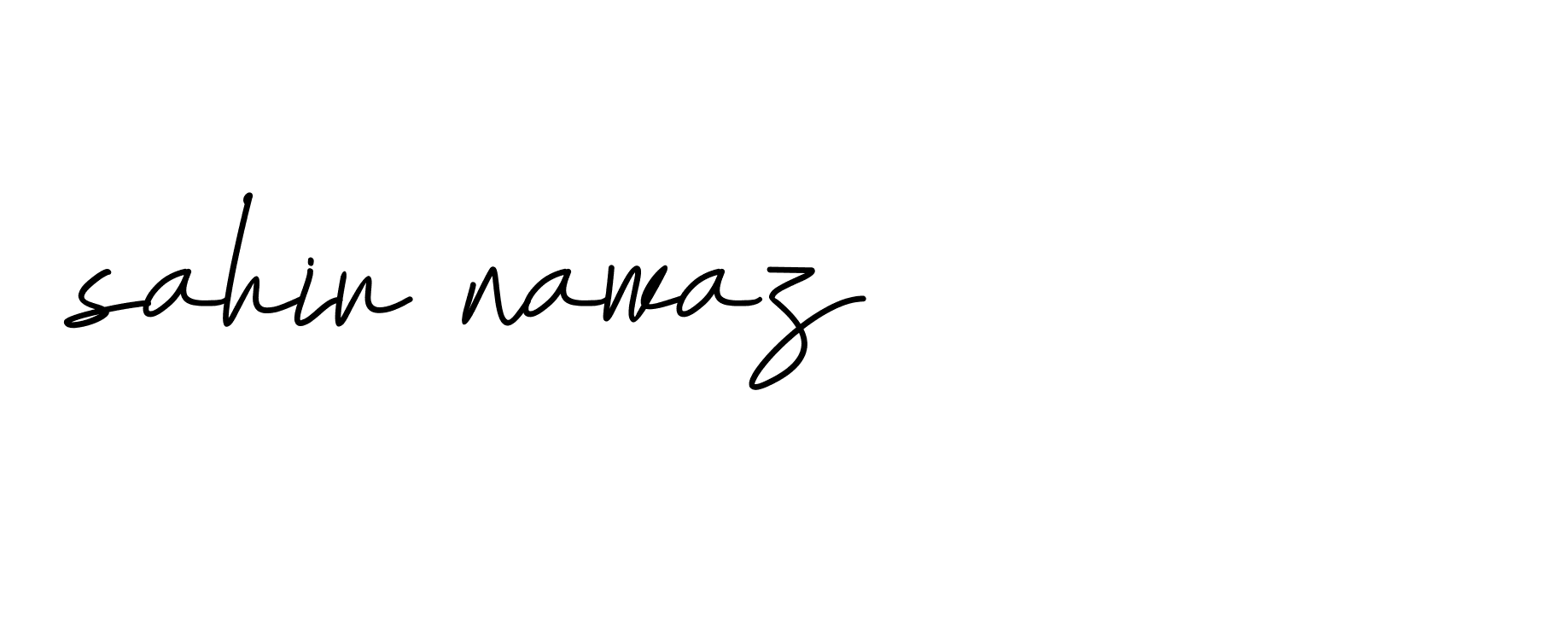 Signature of sahir-nawaz