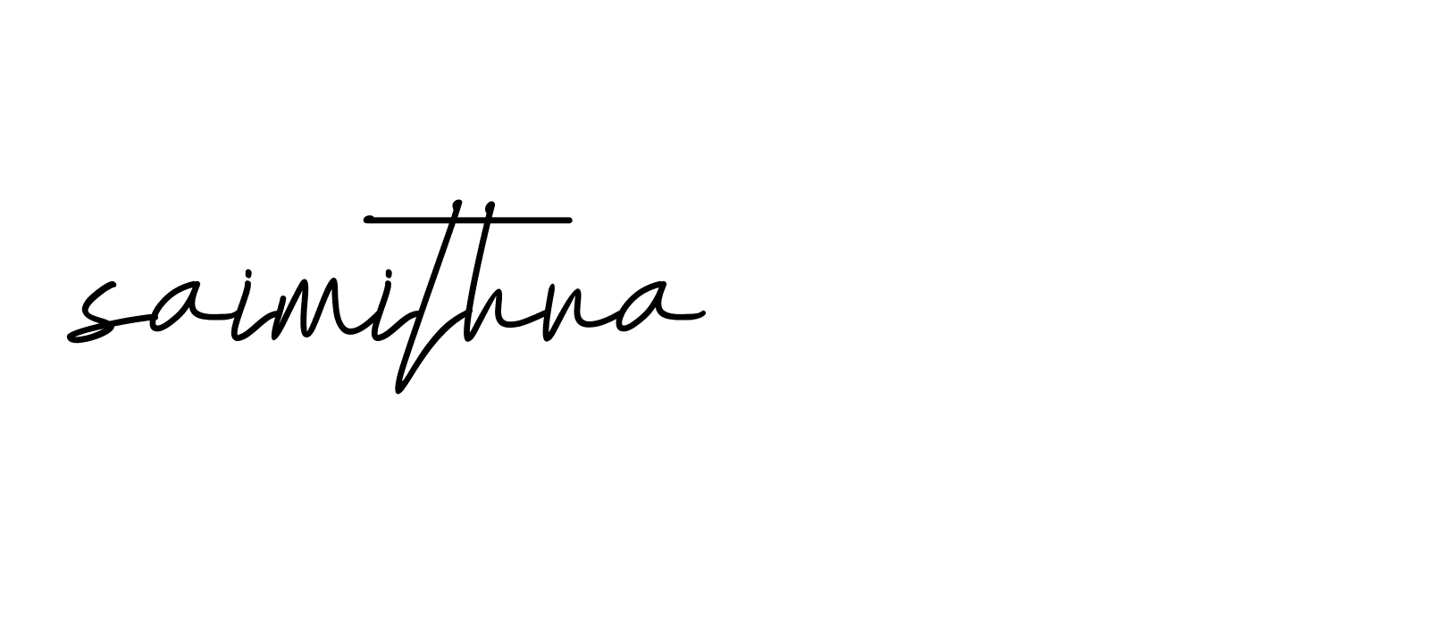 Signature of saimithra