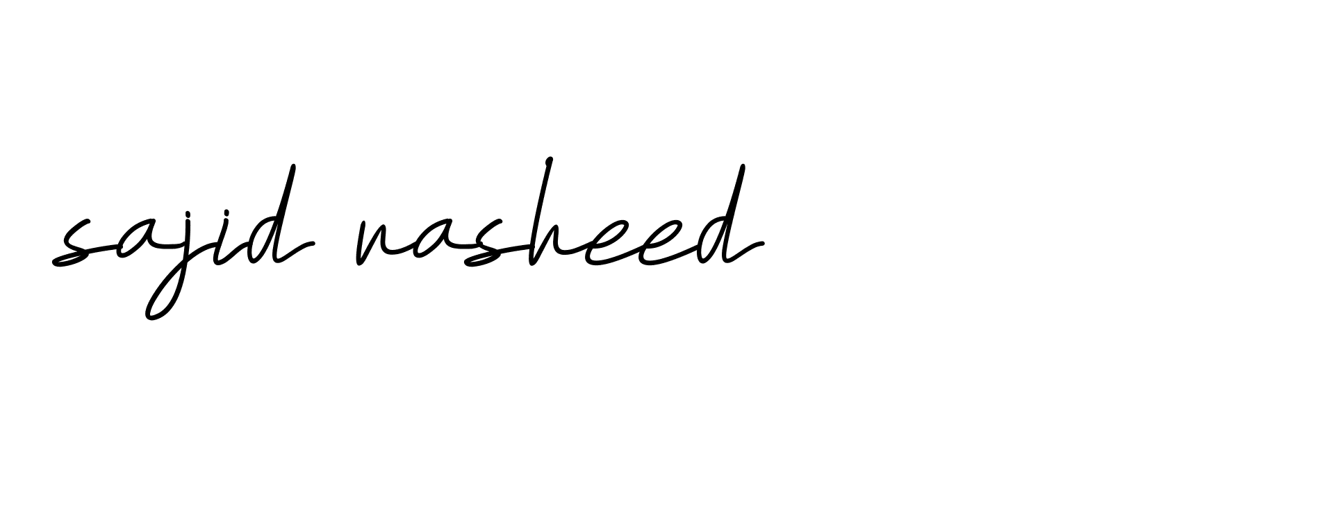 Signature of sajid-rasheed