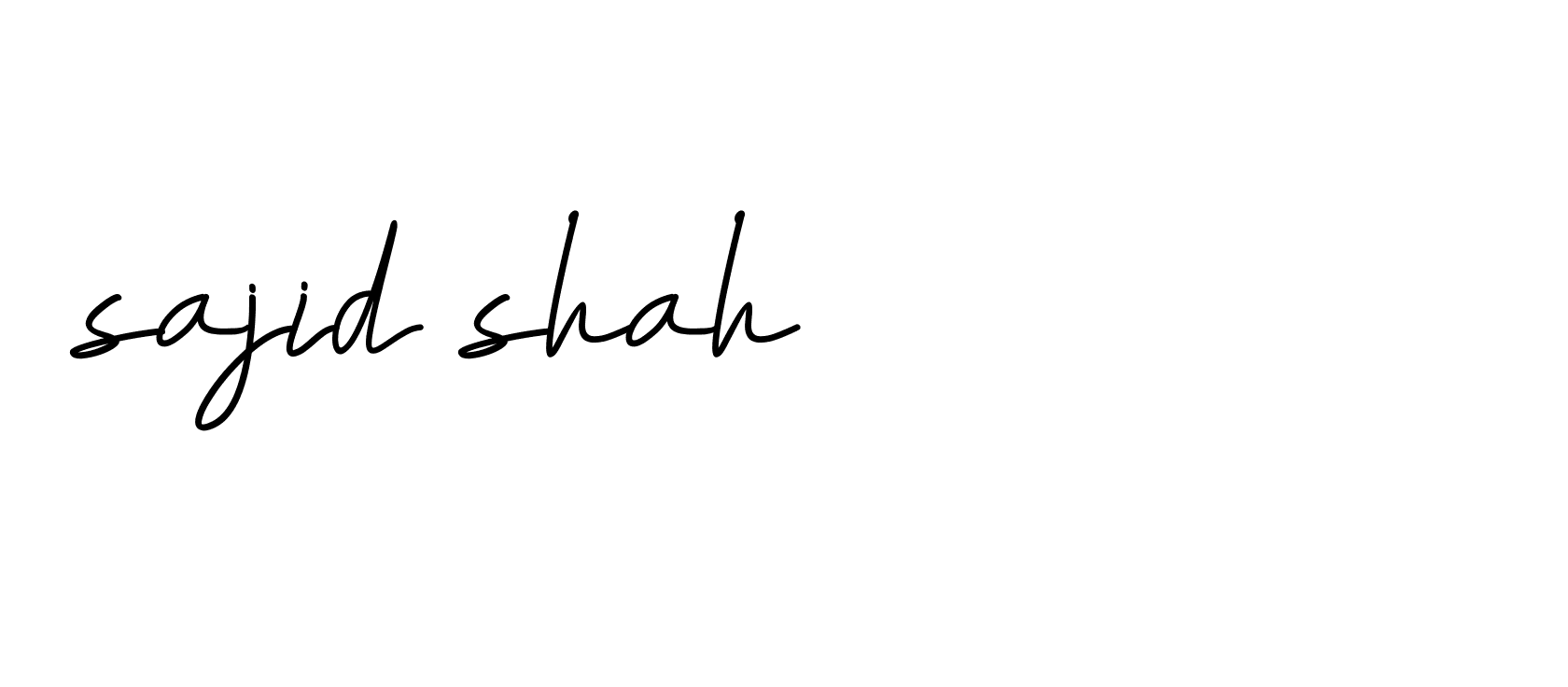 Signature of sajid-shah