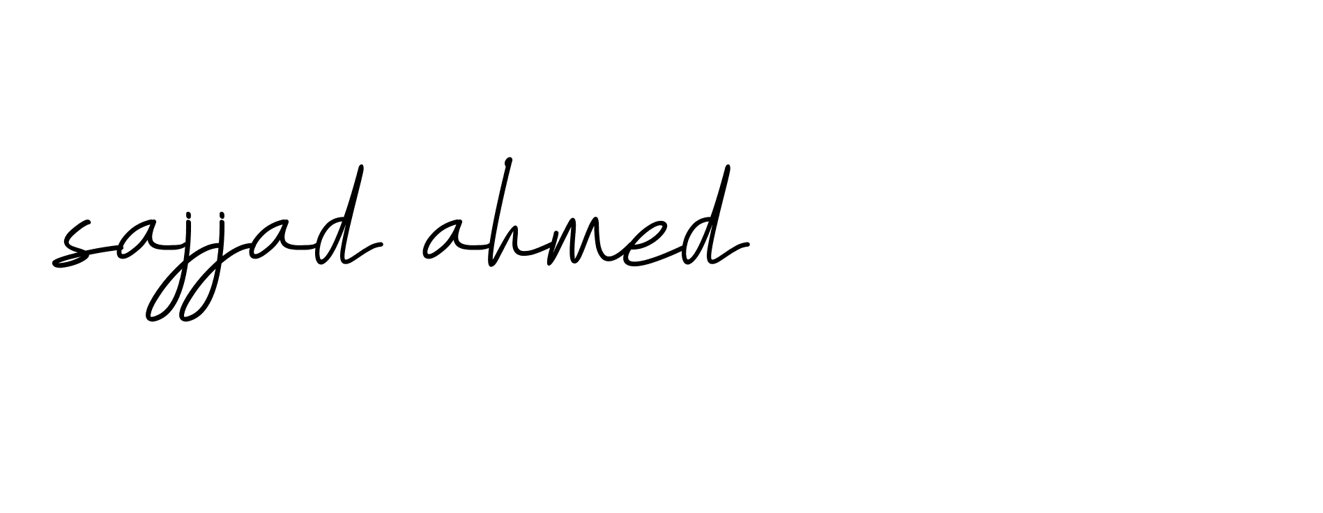 Signature of sajjad-ahmed