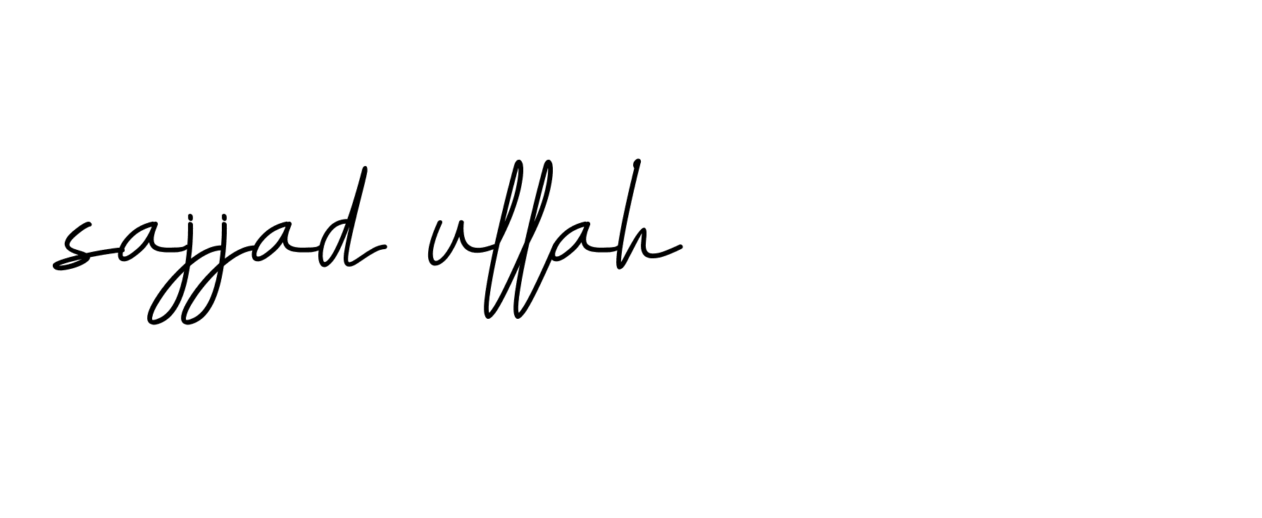 Signature of sajjad-ullah