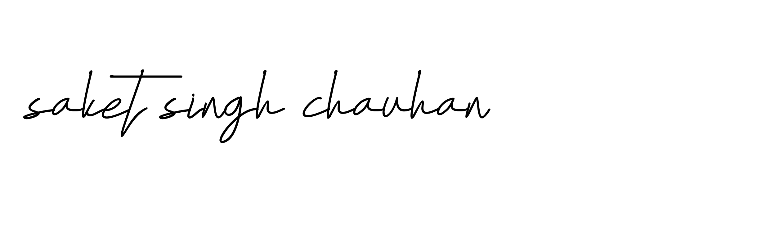 Signature of saket-singh-chauhan-