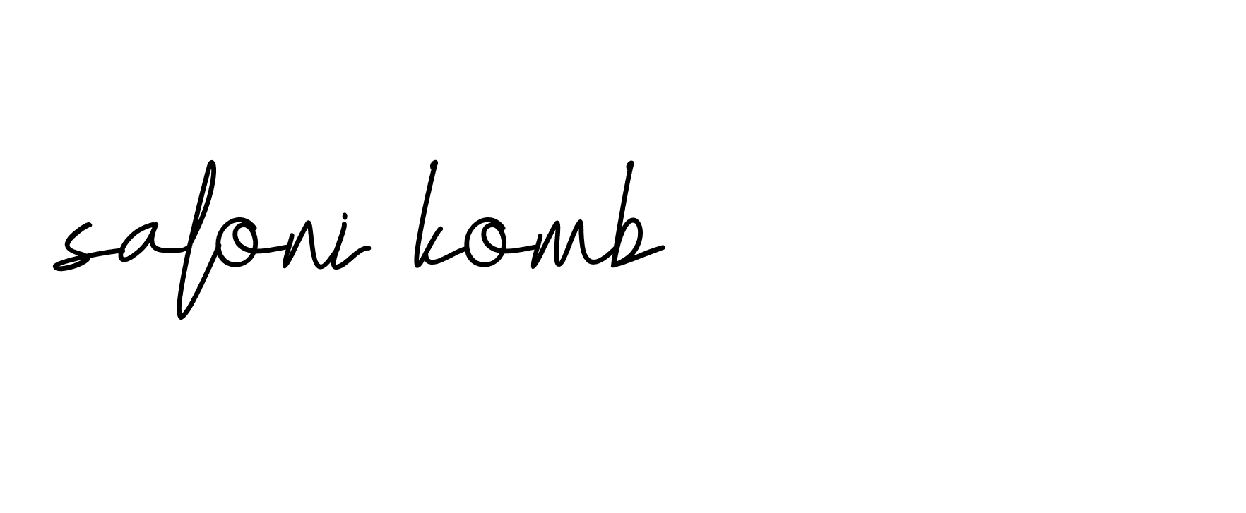 Signature of saloni-komb