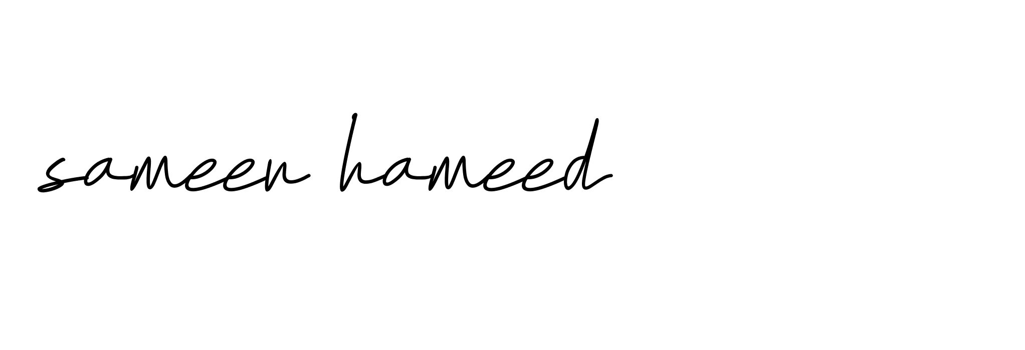 Signature of sameer-hameed