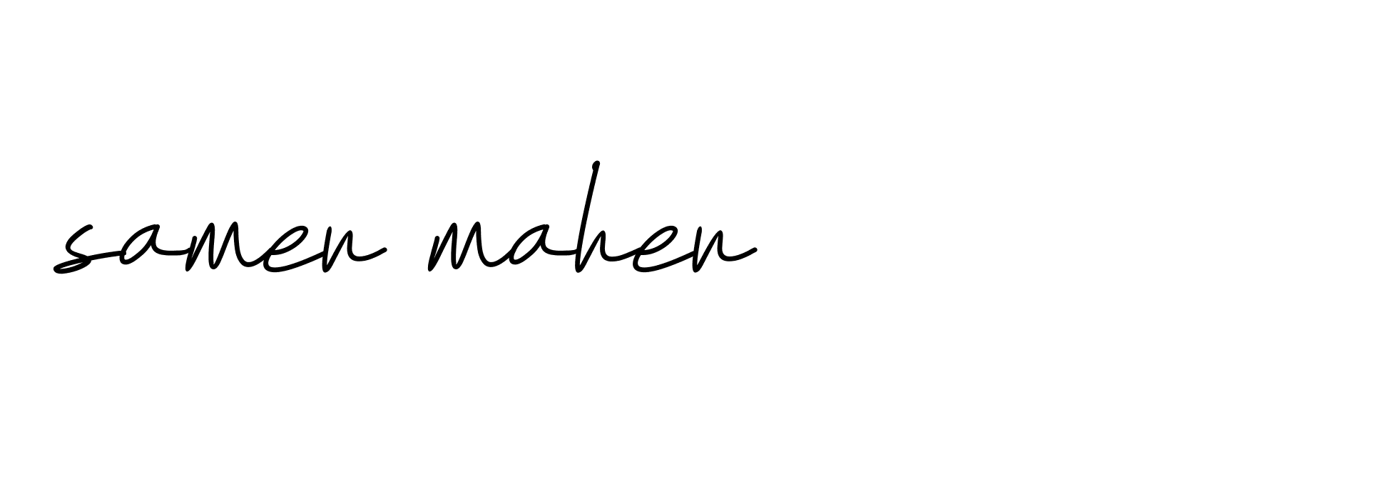 Signature of samer-maher-