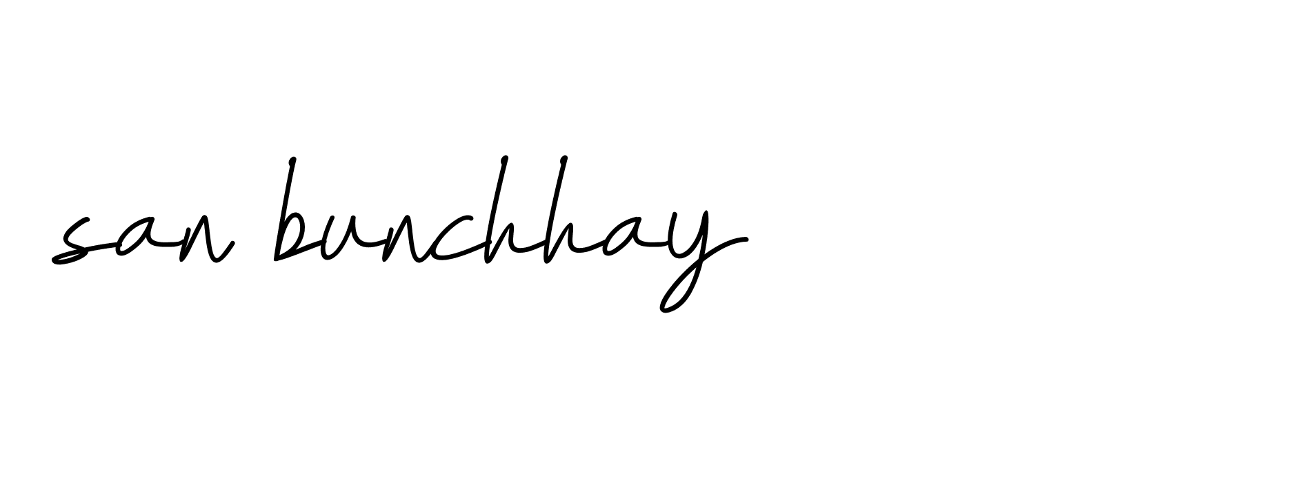 Signature of san-bunchhay