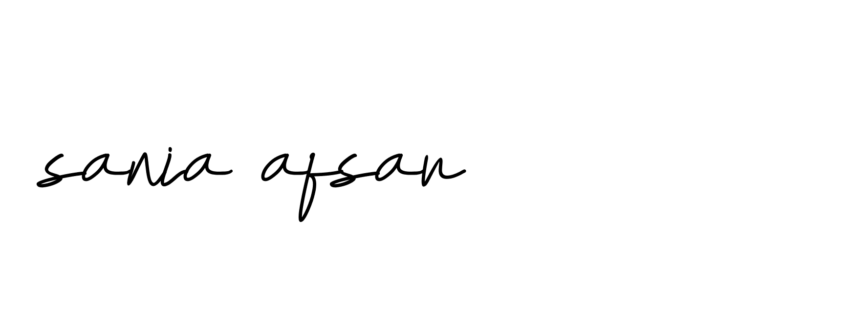 Signature of sania-afsar