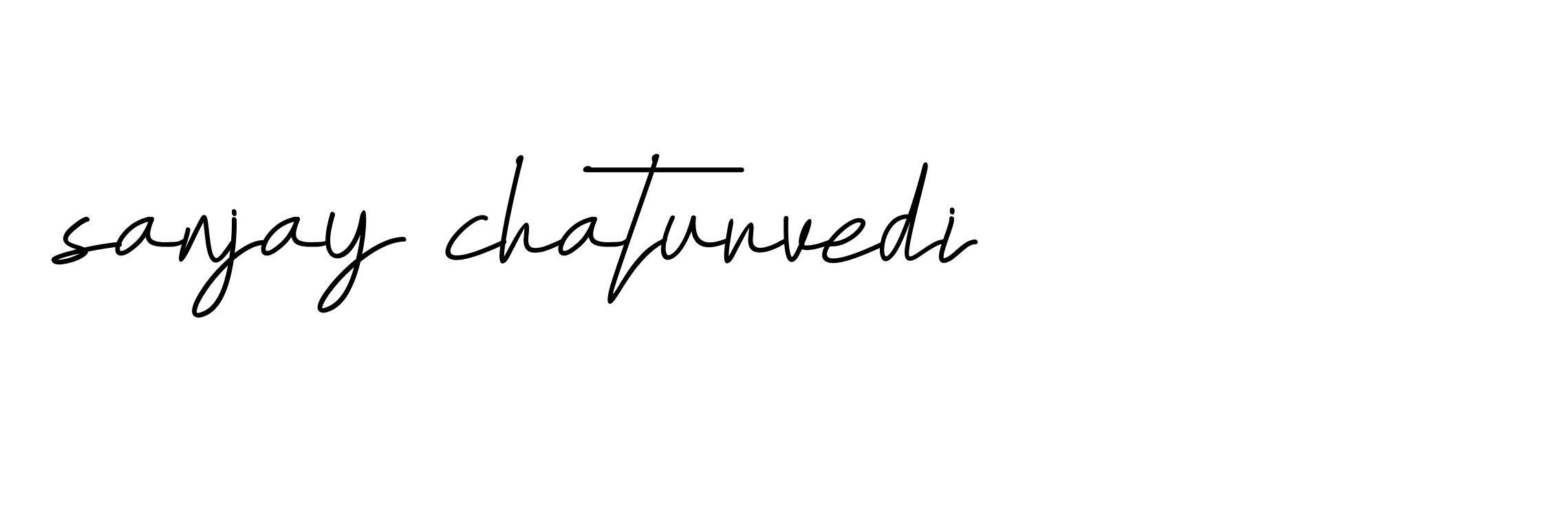 Signature of sanjay-chaturvedi