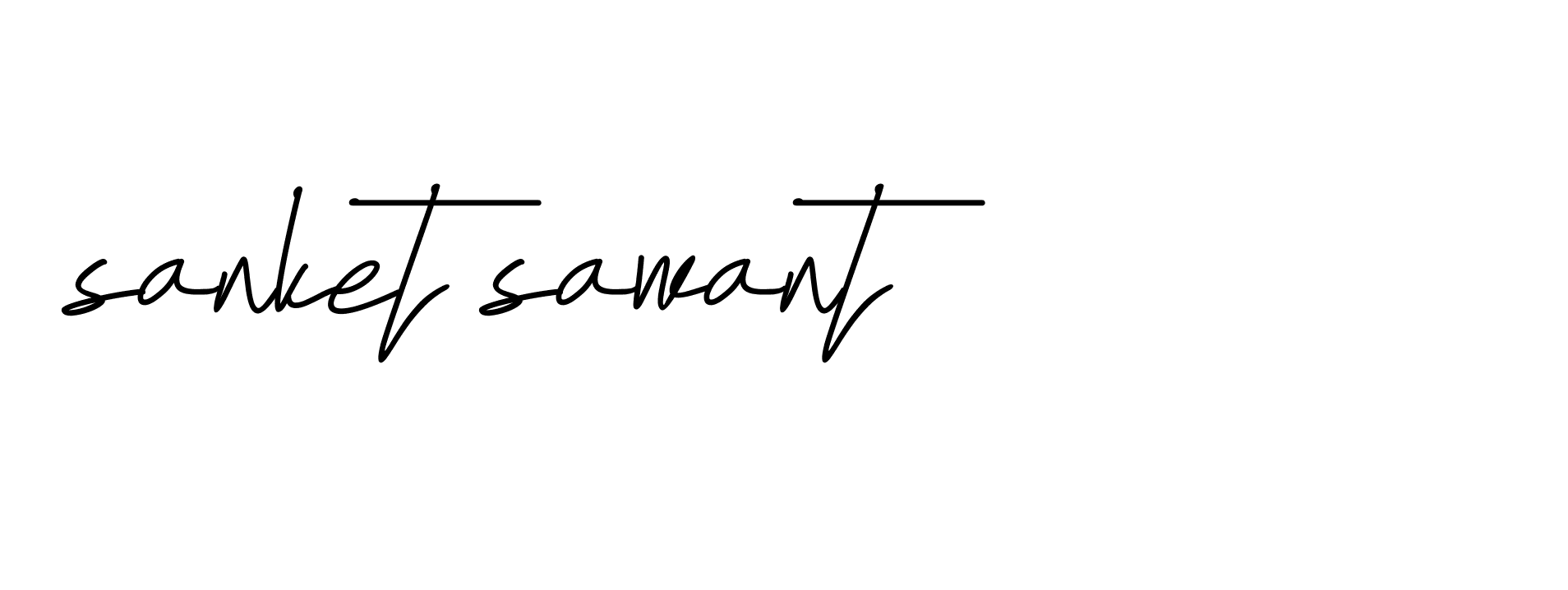 Signature of sanket-sawant