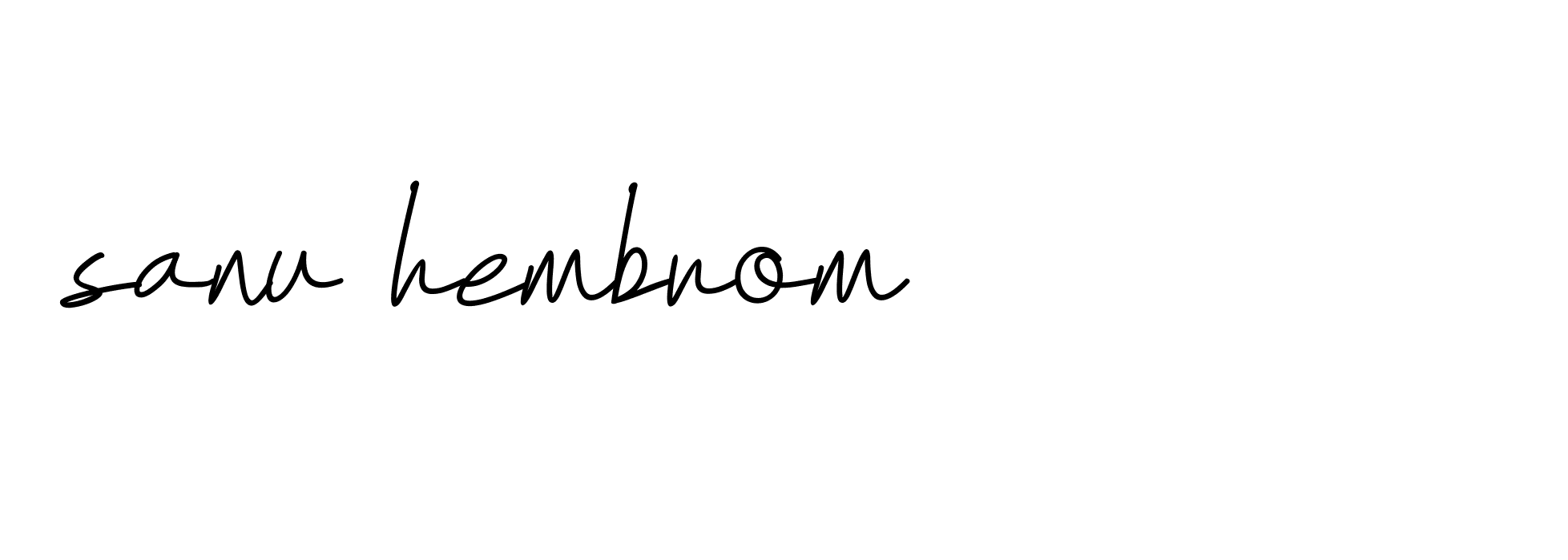 Signature of sanu-hembrom